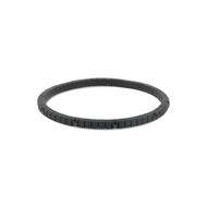BRACCIALE TENNIS LINEA ELASTICA IN TITANIO NERO E 10 DIAMANTI BLACK DA 5 PUNTI TNBTE2001