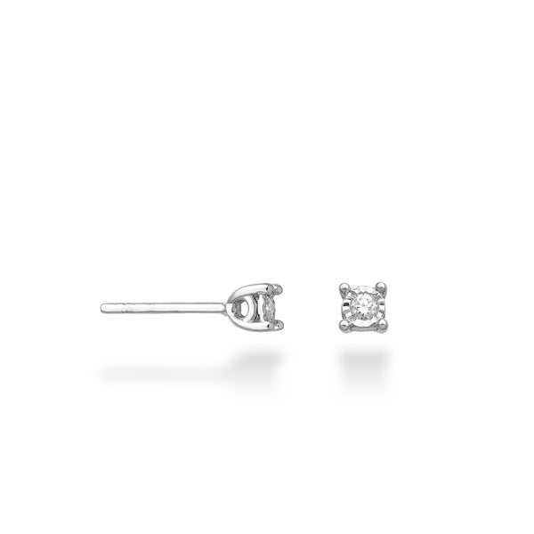 Orecchini punto luce diamantato 0,09 ct