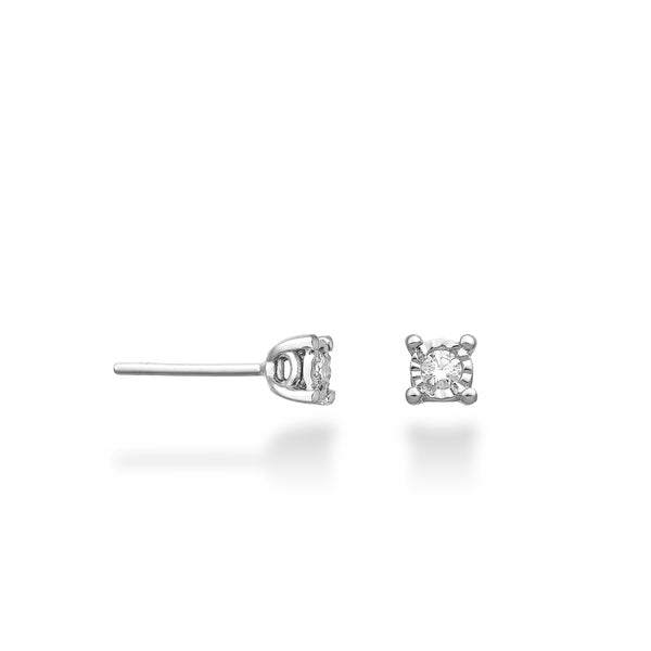 Orecchini punto luce diamantato 0,13 ct