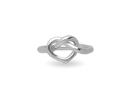 Anello Cuore Annodato Argento - AN203A