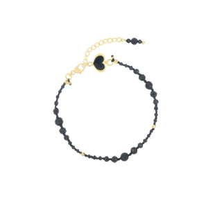 COLLANA-BRACCIALE DOPPIA ONDA NERA E NODI CLONDSPND