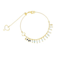 BRACCIALE FRANGE ACQUAMARINA bpfraamsp