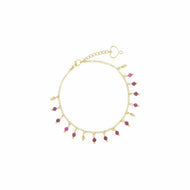 BRACCIALE FRANGE RUBINO brfrarb