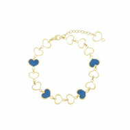 BRACCIALE MAMAN SMALTO BLU brmamgi46