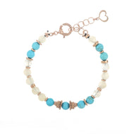 BRACCIALE UOMO PIETRA LUNA E AULITE TURCHESE TANCREDI