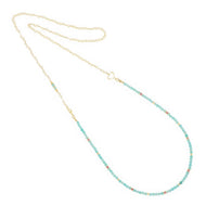 COLLANA LUNGA PIETRE DI AMAZZONITE clisf4az