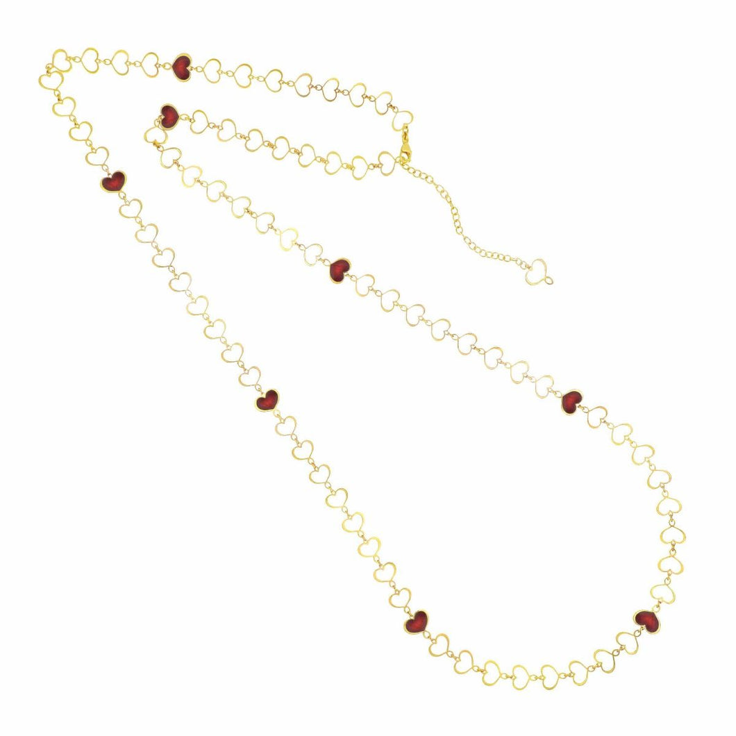 COLLANA LUNGA MAMAN SMALTO BORDEAUX clmamgi91b