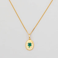 Collana Medaglione Quadrifoglio CM2