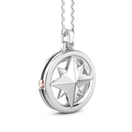 Collana in argento con pendete a rosa dei venti ESC120R