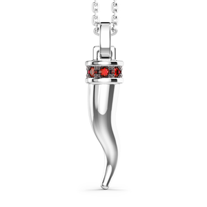 Collana in argento con pietre naturali ESC186-RO