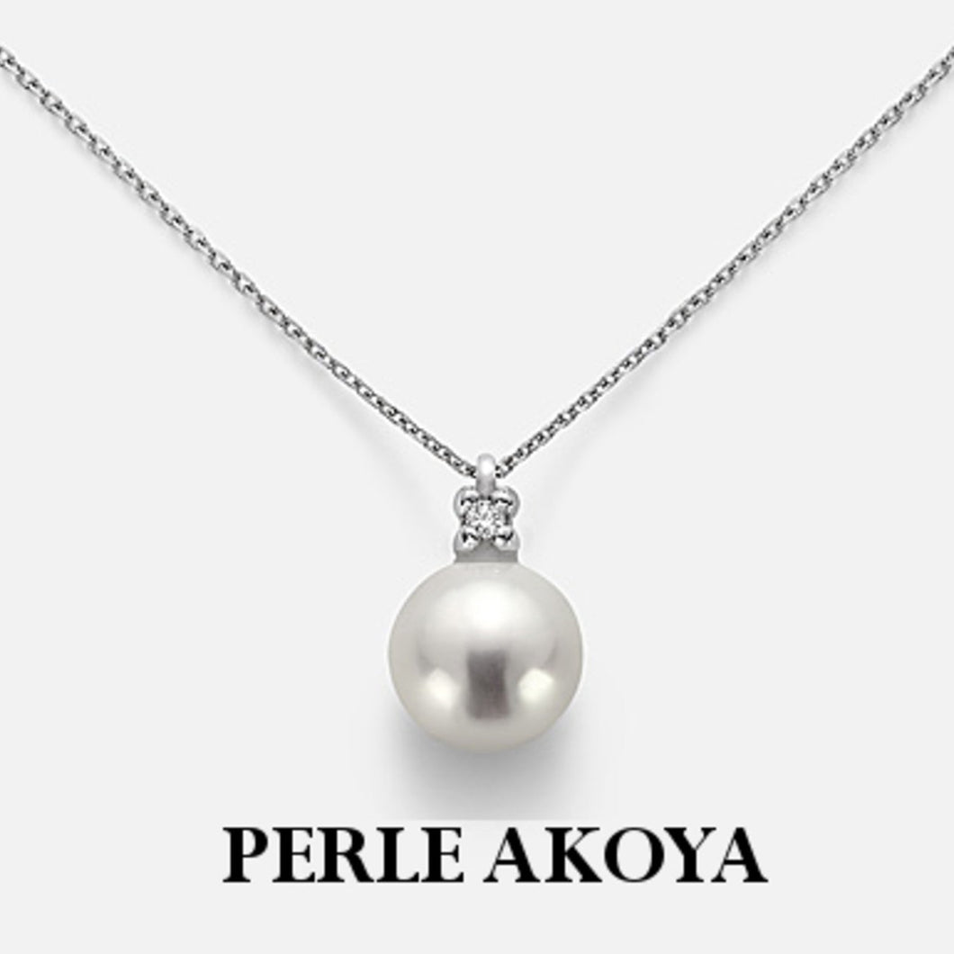 Girocollo con Perla Akoya e Diamante