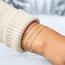 Carica l&#39;immagine nel visualizzatore di Gallery, PROMO NATALE: 2 Bracciali Saldati Veneziana Oro 18kt Spessore Piccolo
