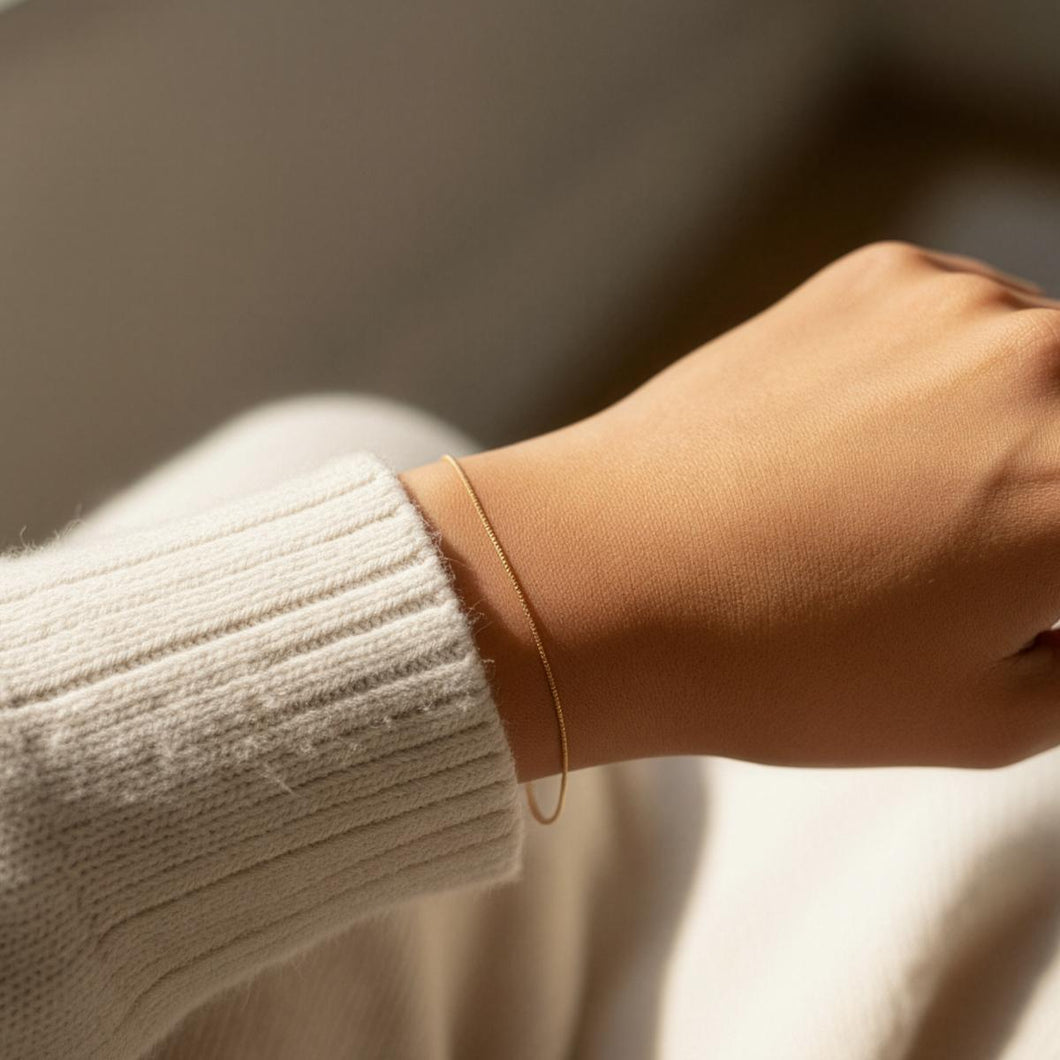 PROMO NATALE 2 Bracciali Saldati Veneziana Oro 18kt – Spessore Touch