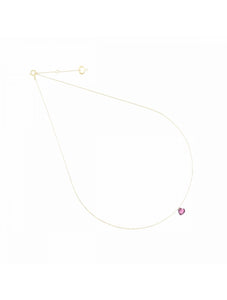 GIROCOLLO 18KT CUORE ROSA