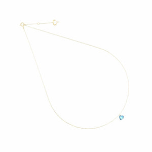 GIROCOLLO 18KT CUORE BLU