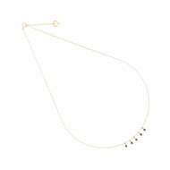 GIROCOLLO GEMME CINQUE DIAMANTI NERI PENDENTI gcdmn5pn