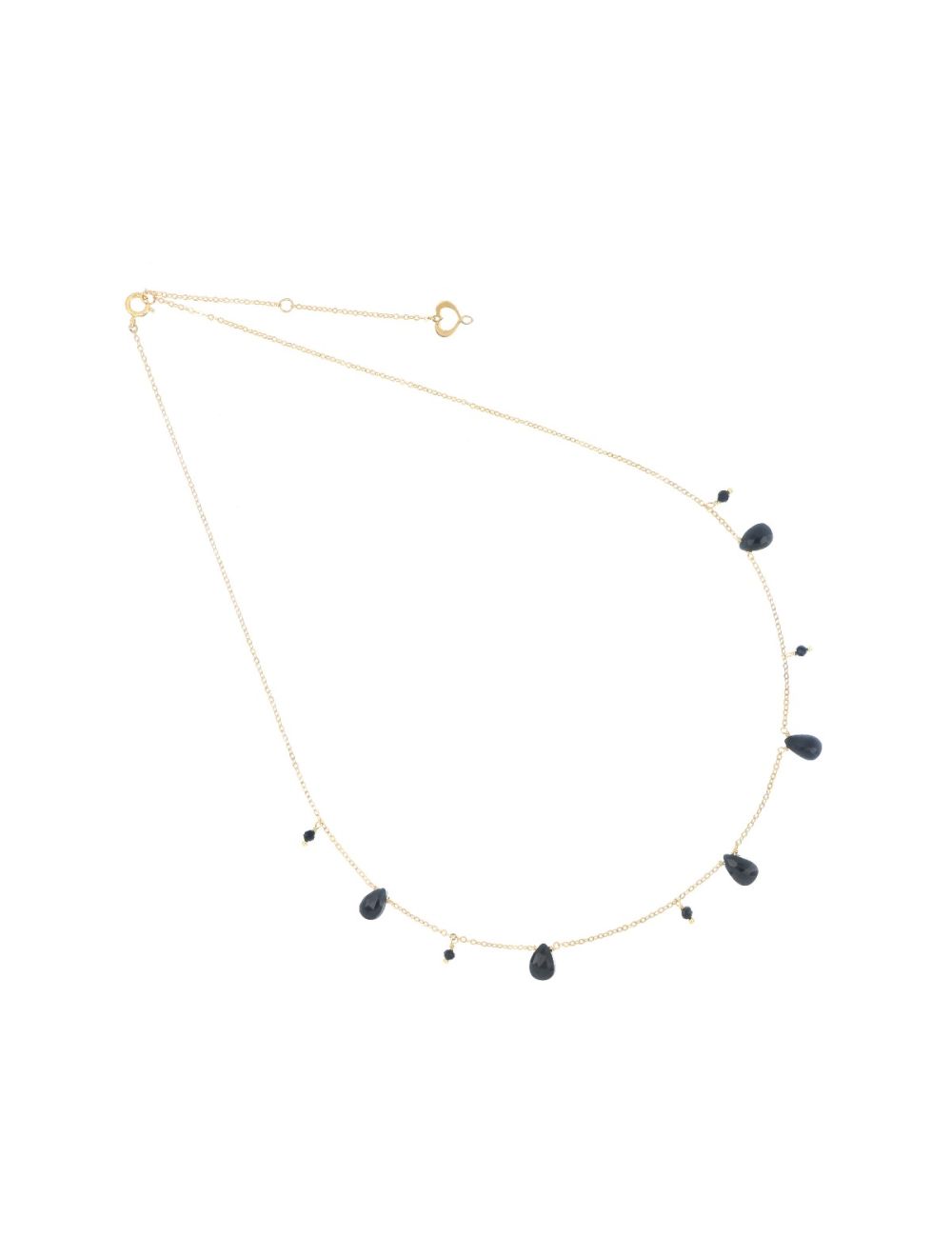 GIROCOLLO 18KT DROPS NERE gcdrp5sp