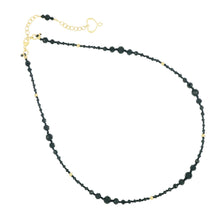 Carica l&#39;immagine nel visualizzatore di Gallery, COLLANA-BRACCIALE DOPPIA ONDA NERA E NODI CLONDSPND

