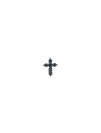 ORECCHINO LOBO 18KT BRILLANDO CROCE NERA ORBRLCR4N