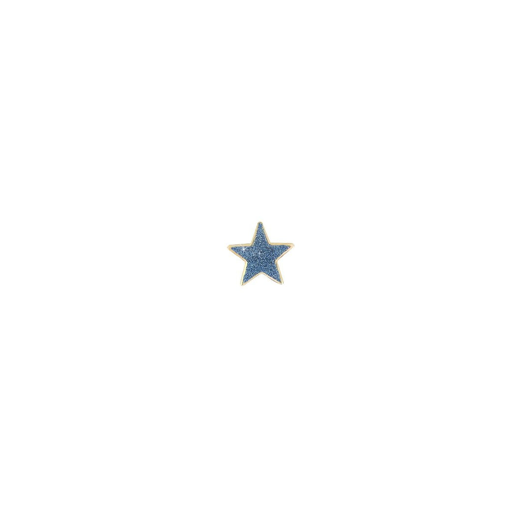 MONO ORECCHINO 18KT STELLA POLVERE BLU