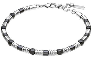 Bracciale in Acciaio con Maglie Geometriche UHB131