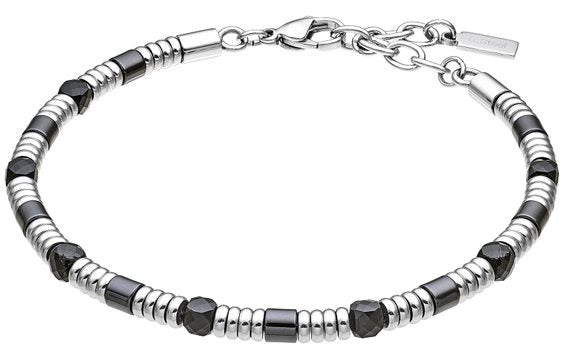 Bracciale in Acciaio con Maglie Geometriche UHB131