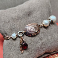 Bracciale con perle e granato BR4627