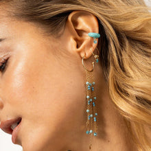 Carica l&#39;immagine nel visualizzatore di Gallery, Earcuff smaltato con zircone colorato
