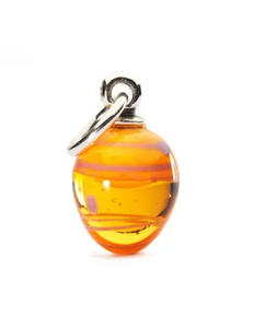 Pendente semi di primavera a strisce arancio