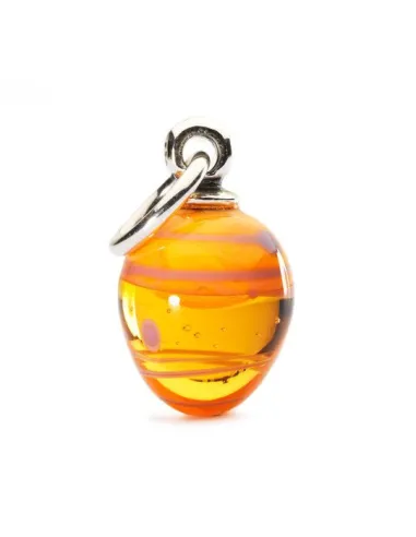 Pendente semi di primavera a strisce arancio