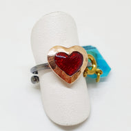 Anello cuore smalto SV10