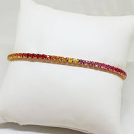 Bracciale Tennis zaffiri multicolor