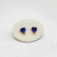 Orecchini Zaffiro cuore