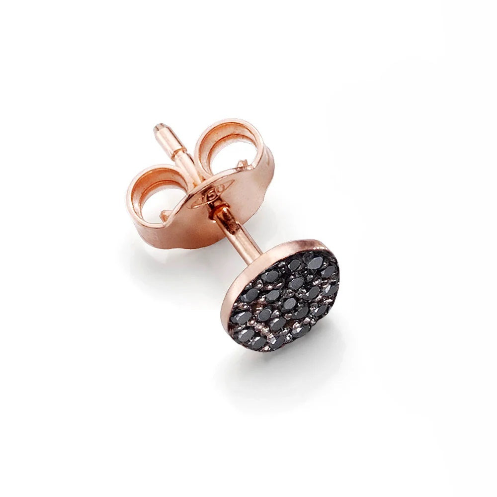 ORECCHINO SMALL BLACK DIAMONDS BO019