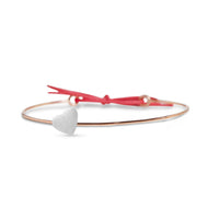 Bracciale Cupido in Oro Rosa con Cuore Grande in Argento 925 BR156R-A