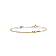 Bracciale cupido in oro giallo con nodino - BR236G