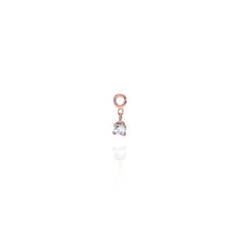 Carica l&#39;immagine nel visualizzatore di Gallery, ORECCHINO ELEMENTO WHITE SOLITAIRE DIAMOND CD239
