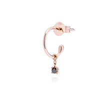 Carica l&#39;immagine nel visualizzatore di Gallery, ORECCHINO ELEMENTO BLACK SOLITAIRE DIAMOND CF204
