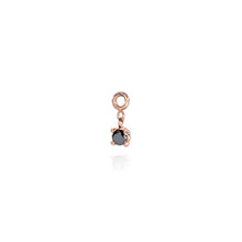 Carica l&#39;immagine nel visualizzatore di Gallery, ORECCHINO ELEMENTO BLACK SOLITAIRE DIAMOND CF204

