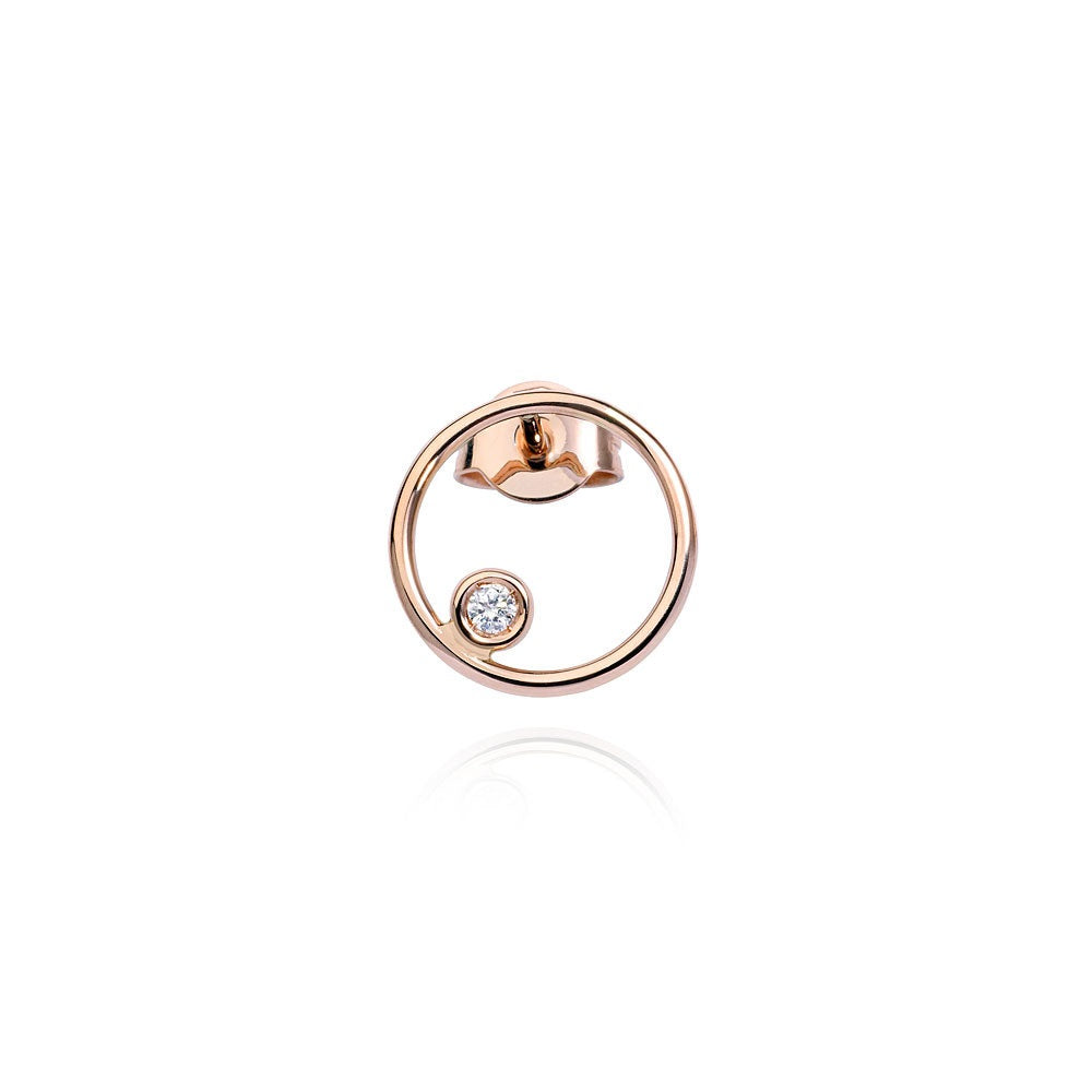 ORECCHINO DIAMOND CIRCLE SINISTRO CC395