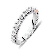 Anello riviera girodito in Platino