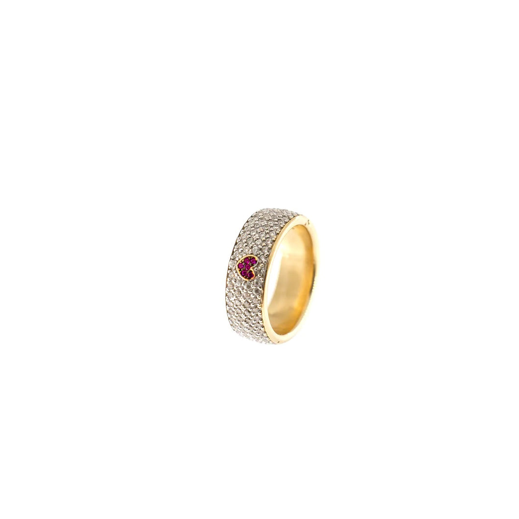 ANELLO FASCIA PAVÈ - GALACTICA