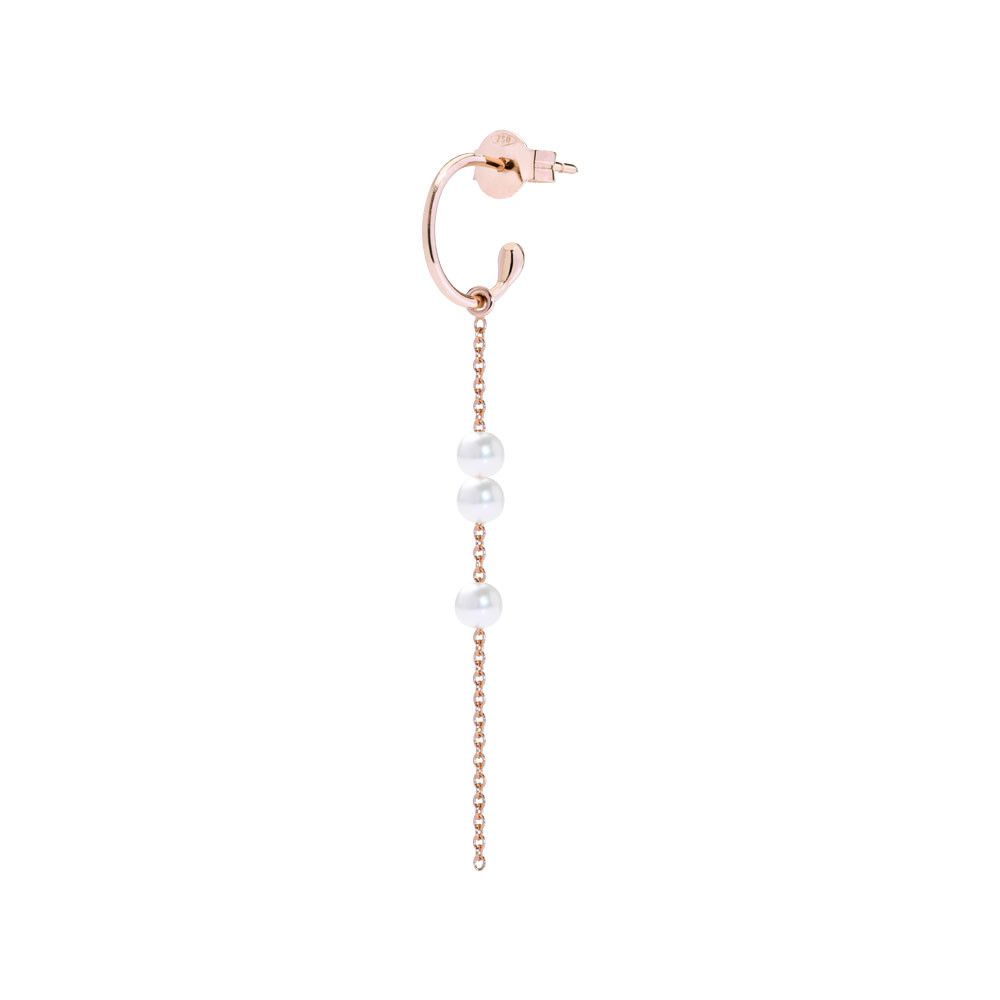 ORECCHINO ELEMENTO PURE PEARLS FLOW HOOP - CJ5419+CD809