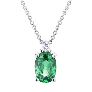 Girocollo Smeraldo con diamanti