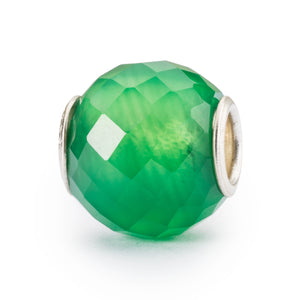 Onice verde rotondo sfaccettato