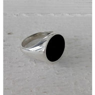 Anello scudo onice tondo AN673