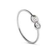 Anello cupido oro bianco e diamanti bianchi AN68BBT