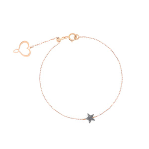 BRACCIALE STELLA POLVERE DIAMANTI CROMO BPPOW3K