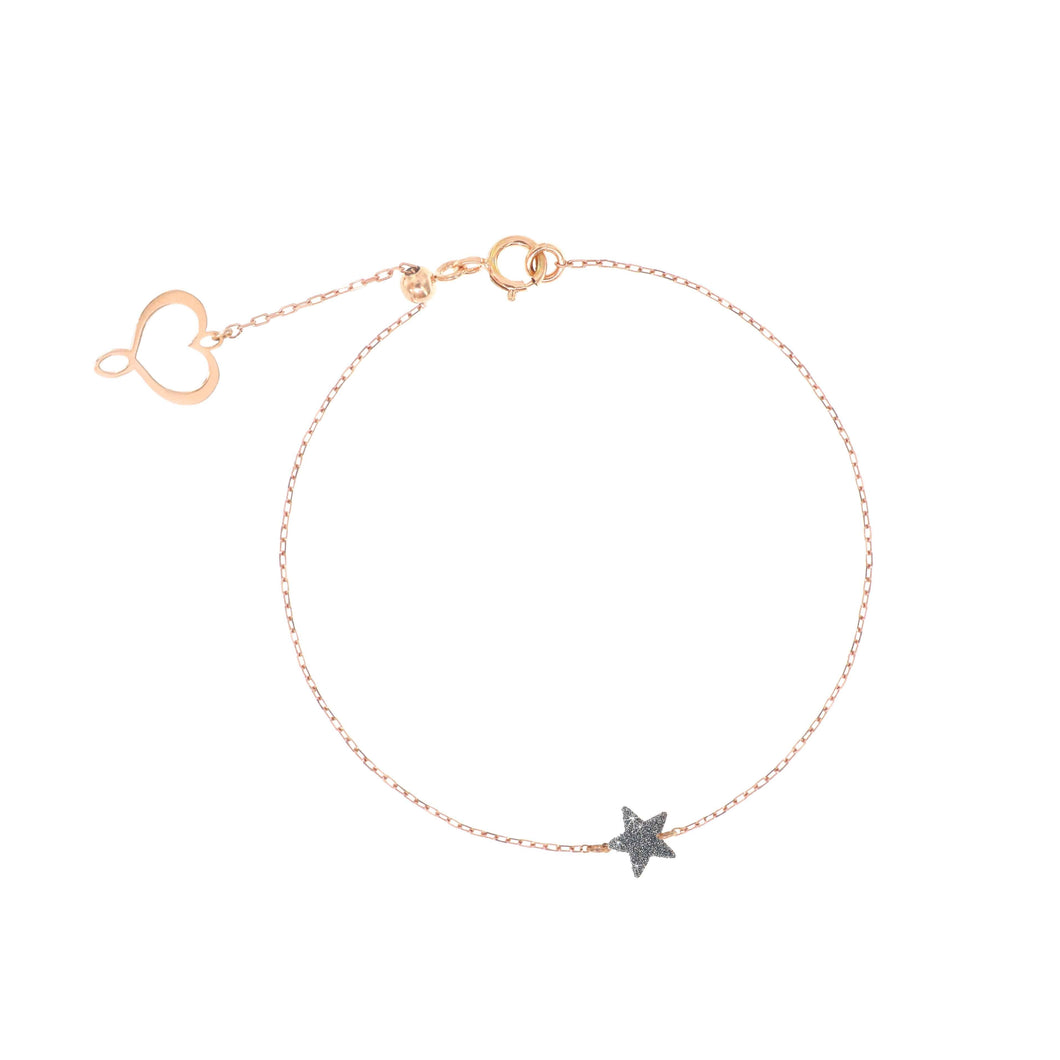 BRACCIALE STELLA POLVERE DIAMANTI CROMO BPPOW3K